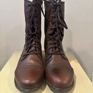 Steve Madden Brown Combat Boots